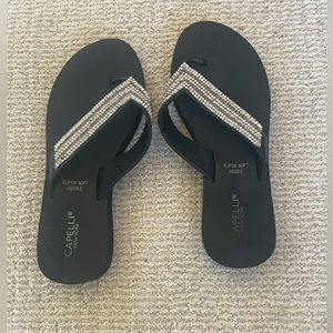 Capelli Rhinestone Flip Flops